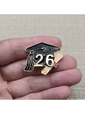 Class of 2026 Graduation Cap Diploma Pin | Senior School Keepsake Gift A8516